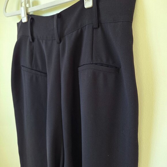 Tara Jarmon Paga Tailored Black Crepe Trousers Pants Size 42 US 10 - Picture 5 of 9